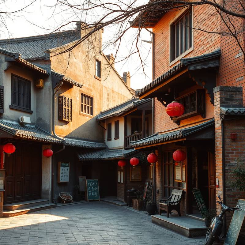Hutong traditionnel à Pékin.