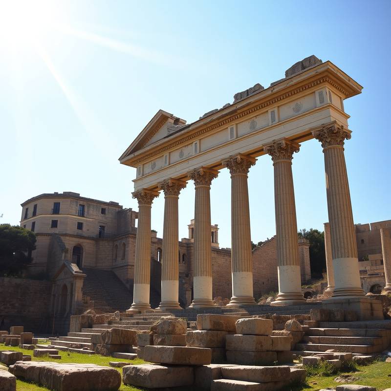 Le Forum romain avec ses ruines antiques.