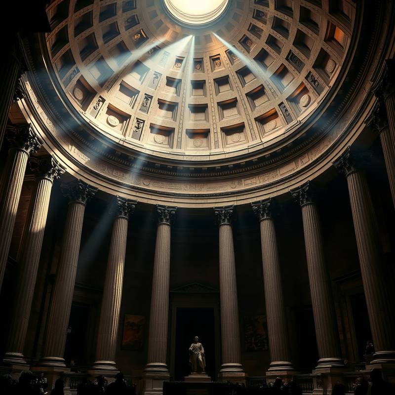 Vue intérieure du Panthéon.