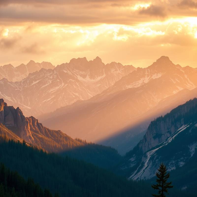 Vue sur les montagnes Rocheuses.